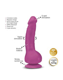 G-Vibe - G-Real - Mini Vibrerende Dildo - Fuchsia Roze-Erotiekvoordeel.nl