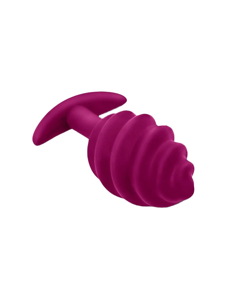 G-Vibe - G-plug Twist 2 - Geribbelde Buttplug - Paars-Erotiekvoordeel.nl