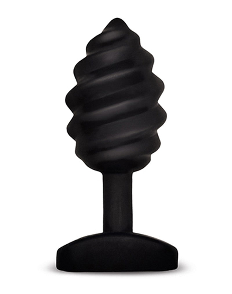 G-Vibe - G-plug Twist - Geribbelde Buttplug - Zwart-Erotiekvoordeel.nl