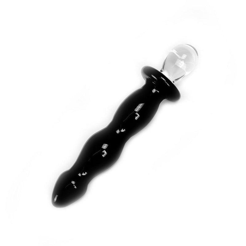 Glazen Dildo DeLuxe - Zwart-Erotiekvoordeel.nl