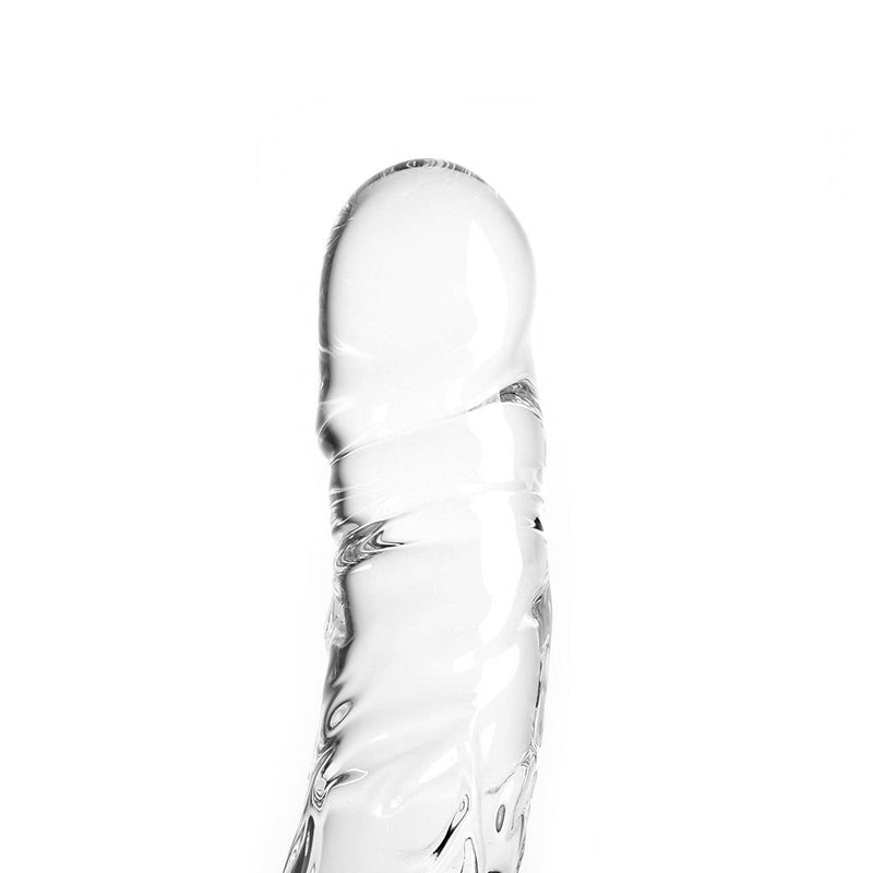 Glazen Dildo rond - Transparant-Erotiekvoordeel.nl