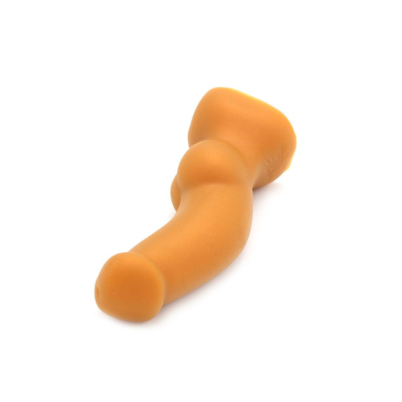 Gold Play - Soft Liquid Siliconen Anaal Dildo Cock - Goud-Erotiekvoordeel.nl