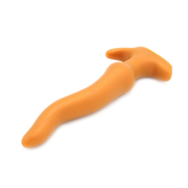 Gold Play - Soft Liquid Siliconen Anaal Dildo - Wave - Goud-Erotiekvoordeel.nl