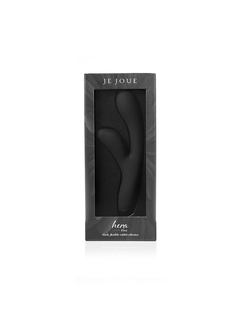 Je Joue - Hera Flex - Flexibele Rabbit Tarzan Vibrator- Zwart-Erotiekvoordeel.nl