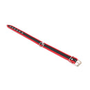 Kioto Leather - Budget Collar - PU-leer - Rood/Zwart-Erotiekvoordeel.nl