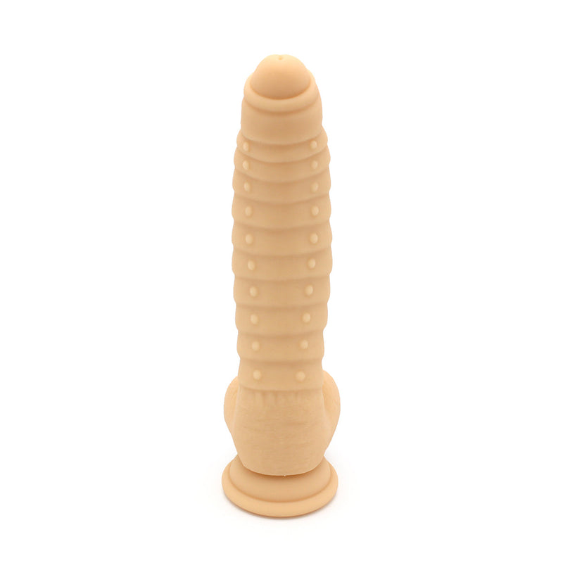 Kiotos Cox - Siliconen Dildo 22 x 5 cm - Lichte Huidskleur-Erotiekvoordeel.nl