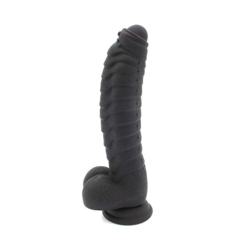 Kiotos Cox - Siliconen Dildo 22 x 5 cm - Zwart-Erotiekvoordeel.nl