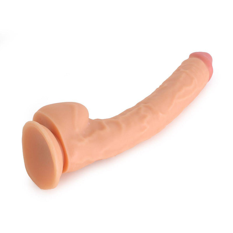 Kiotos Cox - Mega Dildo XXL 37 x 5 cm - Lichte Huidskleur-Erotiekvoordeel.nl