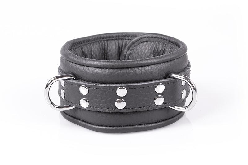 Kiotos Leather - Professional Collar 7 cm - Zwart-Erotiekvoordeel.nl