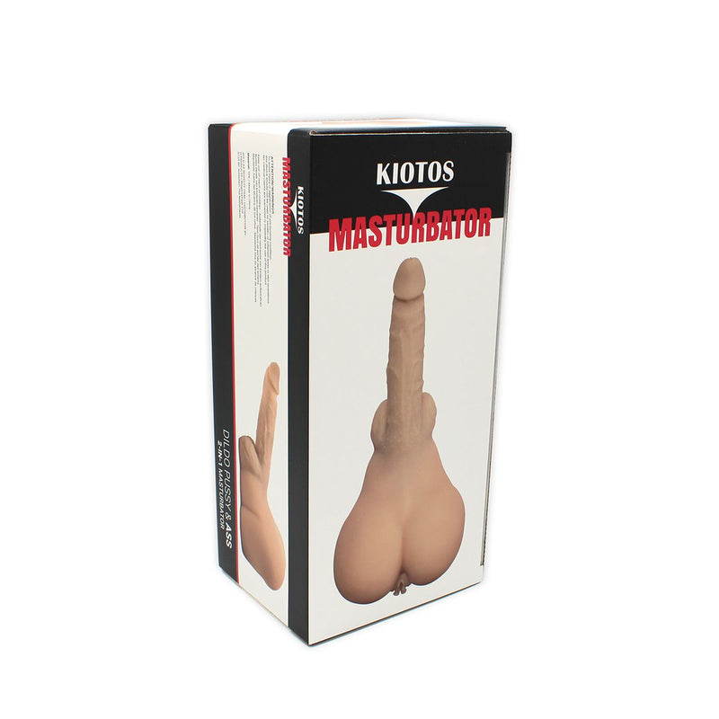 Kiotos - Masturbator & Dildo Pussy - 2-in-1 - lichte huidskleur-Erotiekvoordeel.nl
