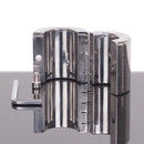 Kiotos Steel - Ballstretcher RVS Met Groeven Scharnierend 56 mm Hoog Ø 35 mm-Erotiekvoordeel.nl