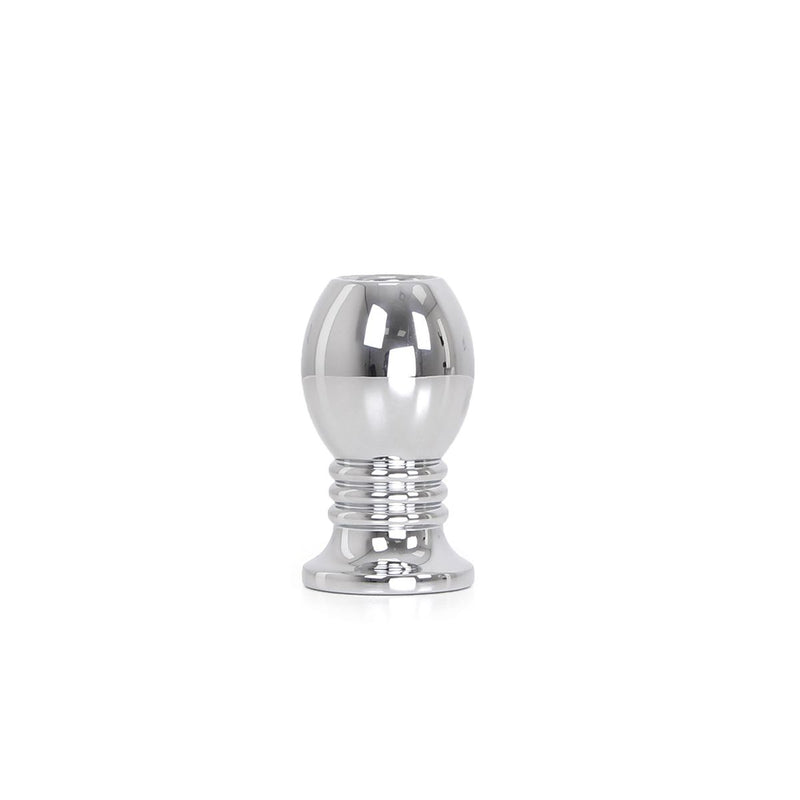 Kiotos Steel - Holle Anaal Plug - RVS - Geribbeld - Lengte 70 mm-Erotiekvoordeel.nl