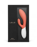 LELO - Ina 3 - Rabbit Vibrator - Coral Oranje-Erotiekvoordeel.nl