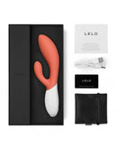 LELO - Ina 3 - Rabbit Vibrator - Coral Oranje-Erotiekvoordeel.nl