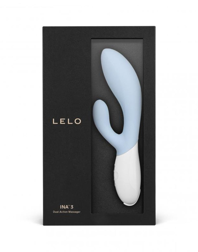 LELO - Ina 3 - Rabbit Vibrator - Lichtblauw-Erotiekvoordeel.nl