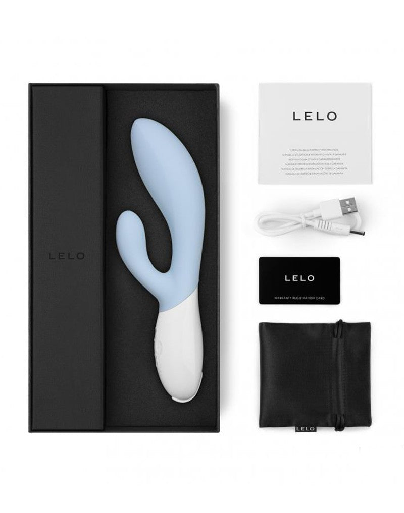 LELO - Ina 3 - Rabbit Vibrator - Lichtblauw-Erotiekvoordeel.nl