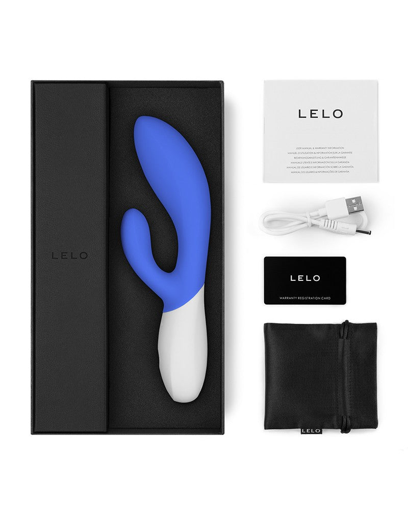 LELO - Ina Wave 2 - Rabbit Vibrator - California Sky Blauw-Erotiekvoordeel.nl