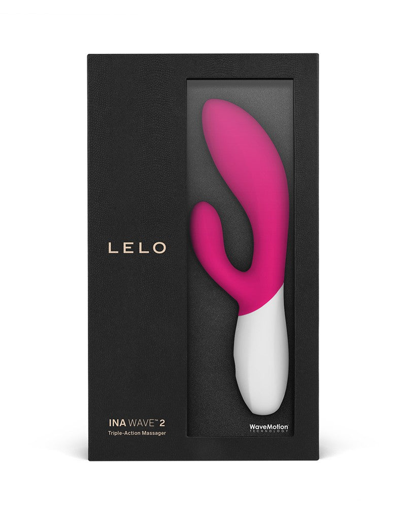 LELO - Ina Wave 2 - Rabbit Vibrator - Fuchsia Roze-Erotiekvoordeel.nl