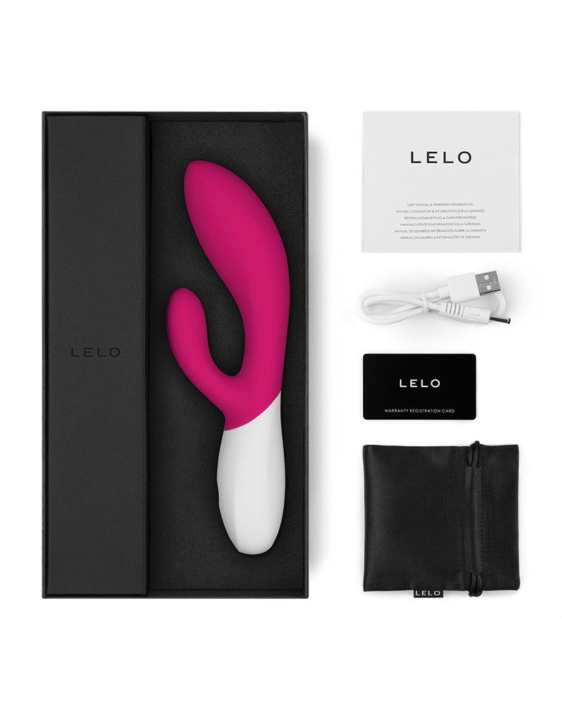 LELO - Ina Wave 2 - Rabbit Vibrator - Fuchsia Roze-Erotiekvoordeel.nl