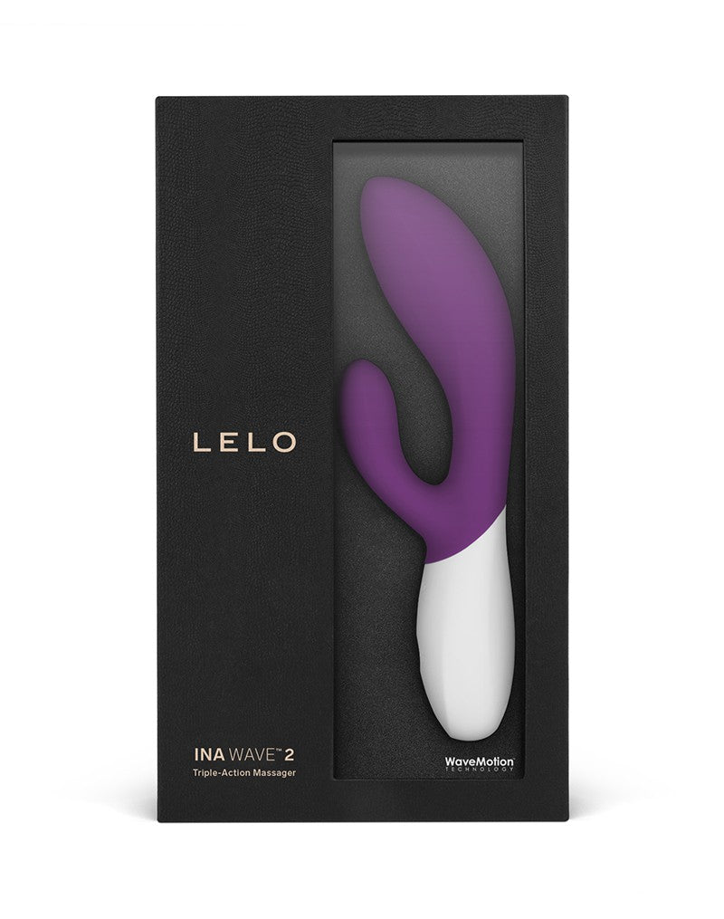 LELO - Ina Wave 2 - Rabbit Vibrator - Plum Paars-Erotiekvoordeel.nl