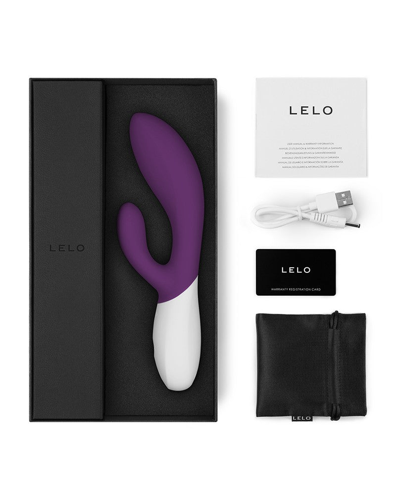 LELO - Ina Wave 2 - Rabbit Vibrator - Plum Paars-Erotiekvoordeel.nl