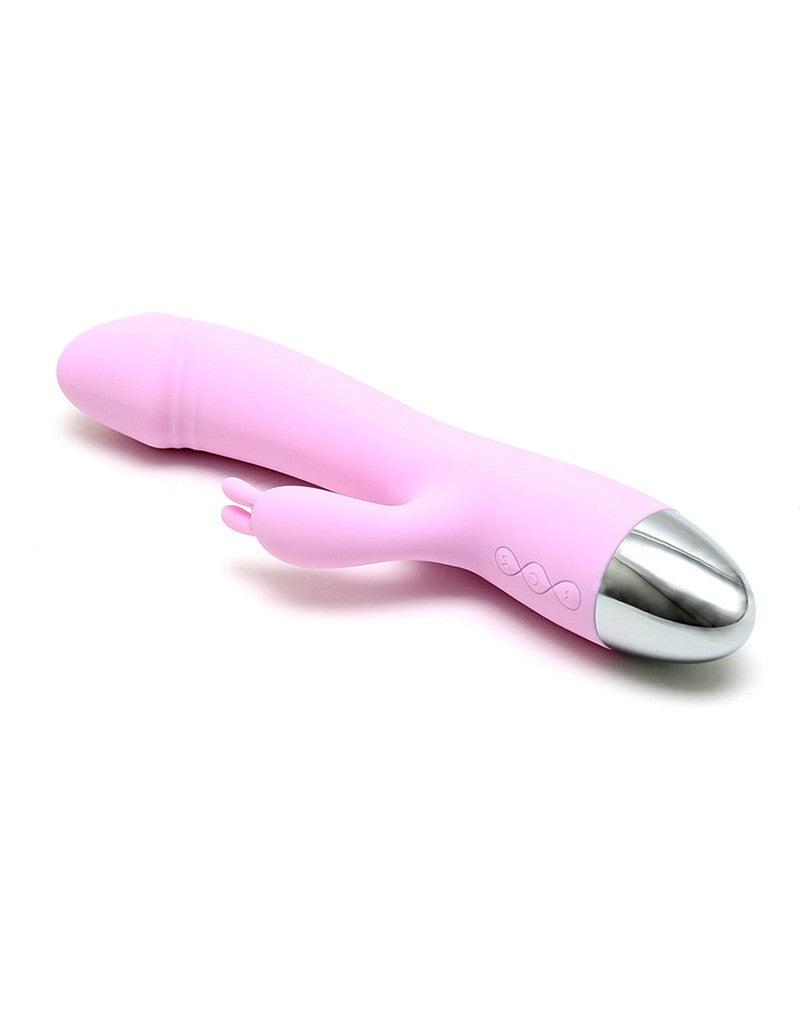 Leten Faye 3 - Vibrator - Tarzan Vibrator - Rabbit Vibrator - Zijdezachte Siliconen - Roze-Erotiekvoordeel.nl