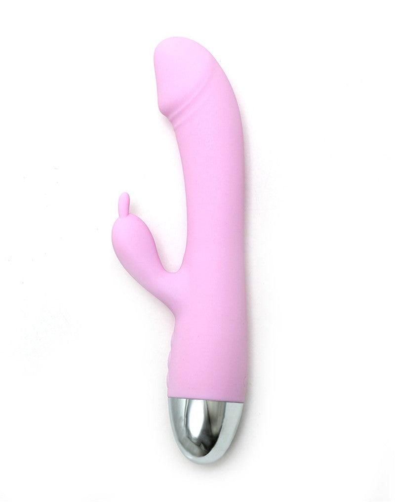 Leten Faye 3 - Vibrator - Tarzan Vibrator - Rabbit Vibrator - Zijdezachte Siliconen - Roze-Erotiekvoordeel.nl