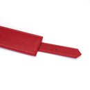 Liebe Seele - Bright Red - PU Lederen Polsboeien - Vegan - Rood/Goud-Erotiekvoordeel.nl