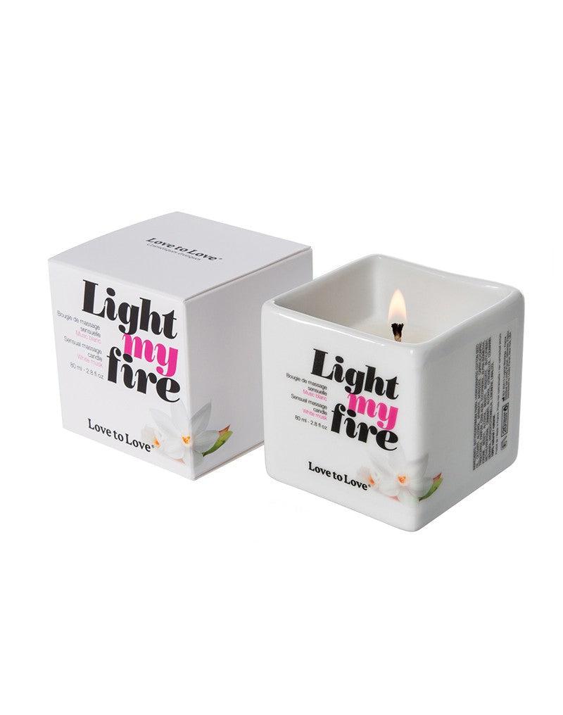 Light My Fire - Luscious Massagekaars - White Musk-Erotiekvoordeel.nl