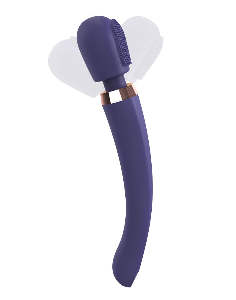 Love to Love - Brush Crush Wand Vibrator - Paars-Erotiekvoordeel.nl