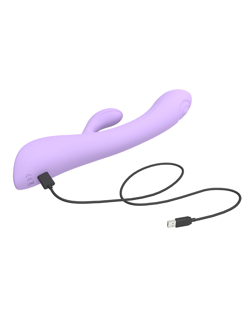 Love to Love - Bunny & Clyde - Rabbit Vibrator Met Tapping Functie - Lila-Erotiekvoordeel.nl