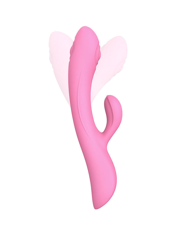 Love to Love - Bunny & Clyde - Rabbit Vibrator Met Tapping Functie - Roze-Erotiekvoordeel.nl