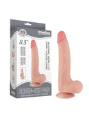 LoveToy - Dildo - Glijdende Huid Dildo - Lengte 20.8 cm - Diameter 4 cm - Lichte Huidskleur-Erotiekvoordeel.nl