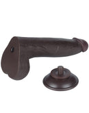 LoveToy - Dildo Met Sliding Skin Technologie - 20 cm x Ø 4 cm - Zwart-Erotiekvoordeel.nl