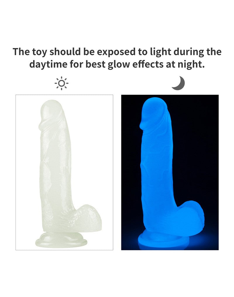 Lovetoy - Dildo 19 cm - Lumino Play - Glow In The Dark-Erotiekvoordeel.nl