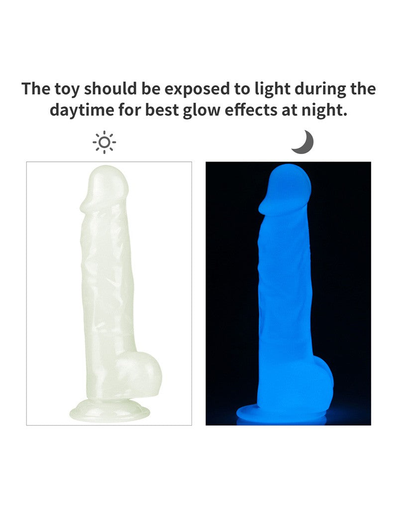 Lovetoy - Dildo 21.5 cm Lumino Play - Glow In The Dark-Erotiekvoordeel.nl