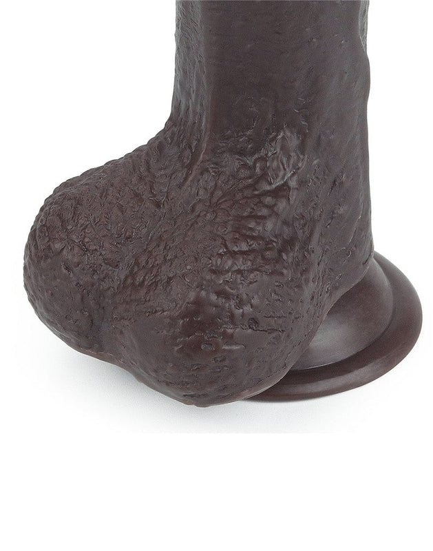 Lovetoy - Dildo Met Sliding Skin Technologie - 17.5 x 3.5 cm - Bruin-Erotiekvoordeel.nl