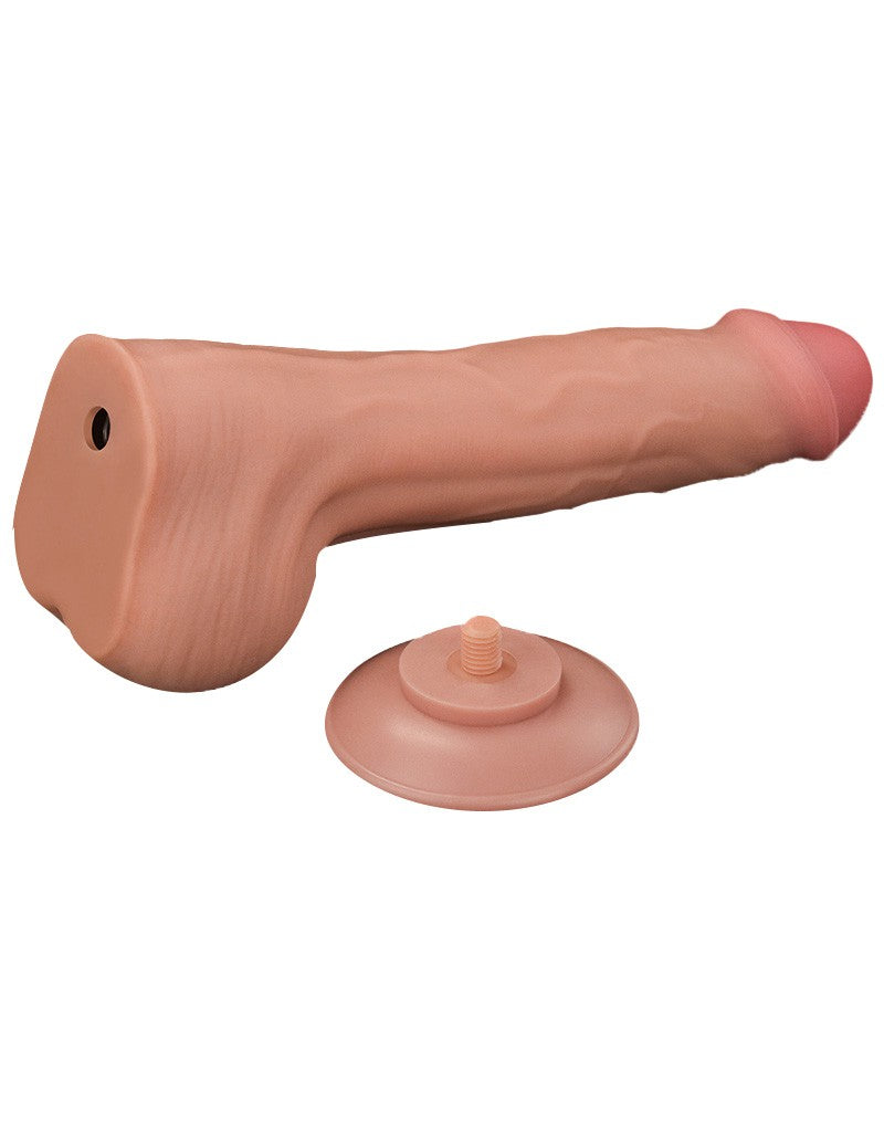 Lovetoy - Dildo - Sliding Skin Dildo - Lengte 29 cm - Lichte Huidskleur-Erotiekvoordeel.nl