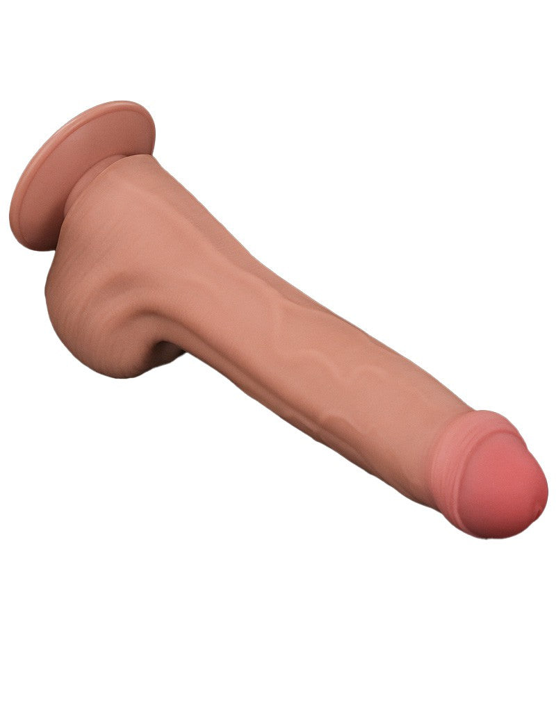 Lovetoy - Dildo - Sliding Skin Dildo - Lengte 29 cm - Lichte Huidskleur-Erotiekvoordeel.nl