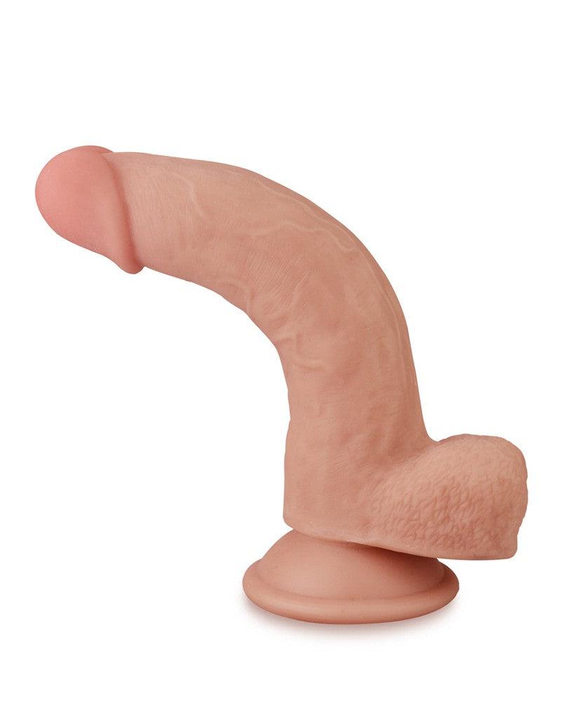 Lovetoy - Dildo Met glijdende huid 20 cm - Lichte Huidskleur-Erotiekvoordeel.nl