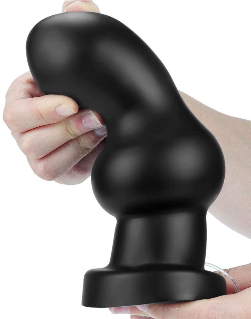 Lovetoy - King Size Vibrerende Buttplug - Rammer - 18 cm - Zwart-Erotiekvoordeel.nl