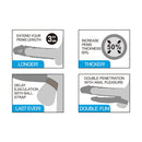 Lovetoy - Pleasure X-tender Vibrerende dubbele penis sleeve 21 En 17 cm - Lichte Huidskleur-Erotiekvoordeel.nl