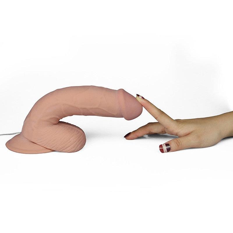 Lovetoy - Vibrerende Dildo The Ultra Soft Dude Van superzacht materiaal-Erotiekvoordeel.nl