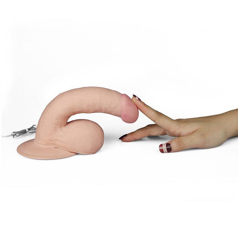 Lovetoy - Vibrerende Dildo The Ultra Soft Dude Van superzacht materiaal-Erotiekvoordeel.nl