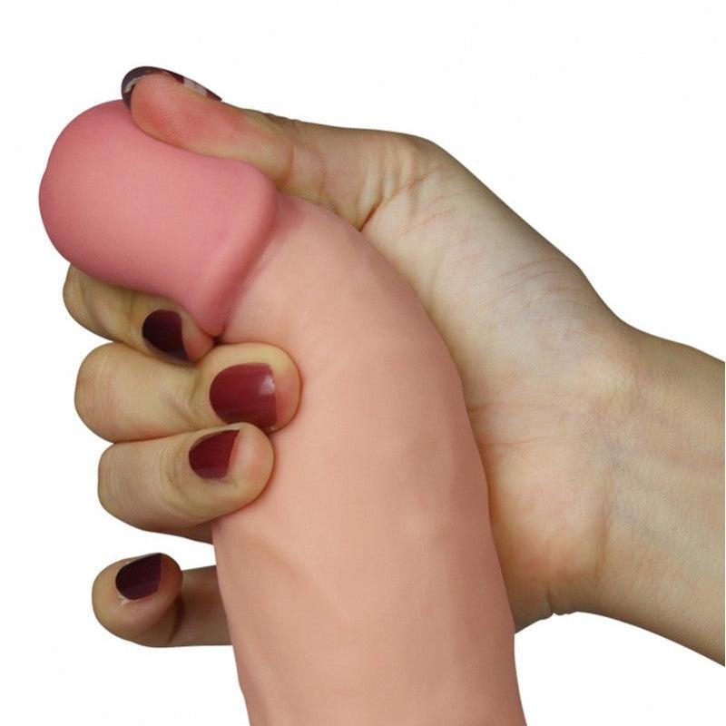 Lovetoy - Vibrerende Dildo The Ultra Soft Dude Van superzacht materiaal-Erotiekvoordeel.nl