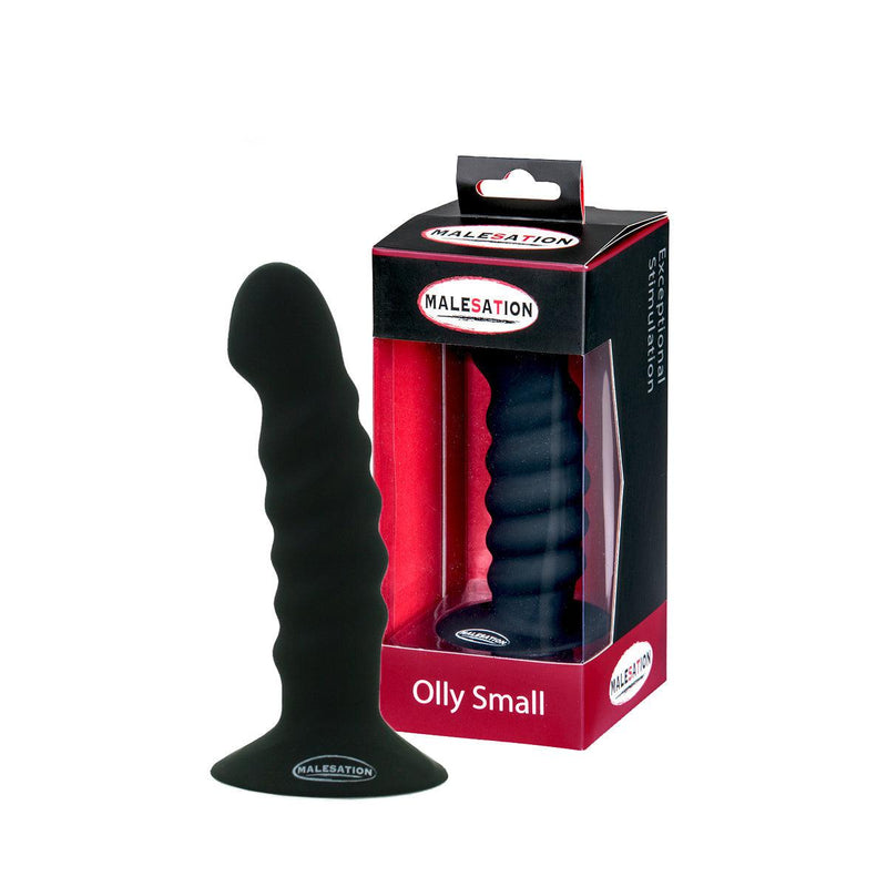 Malesation Anaal Dildo 13,6 x 3,6 cm OLLY - S - Zwart-Erotiekvoordeel.nl