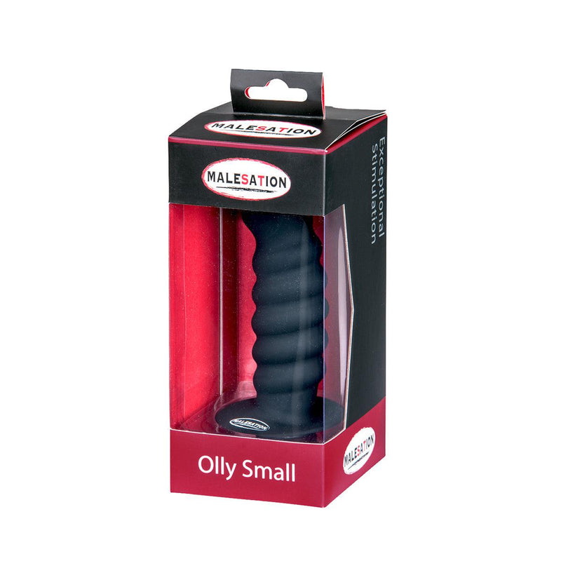 Malesation Anaal Dildo 13,6 x 3,6 cm OLLY - S - Zwart-Erotiekvoordeel.nl