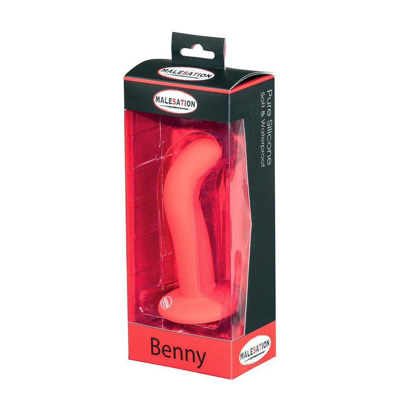 Malesation Anaal Dildo Benny 13 x 2,7 cm- Rood-Erotiekvoordeel.nl