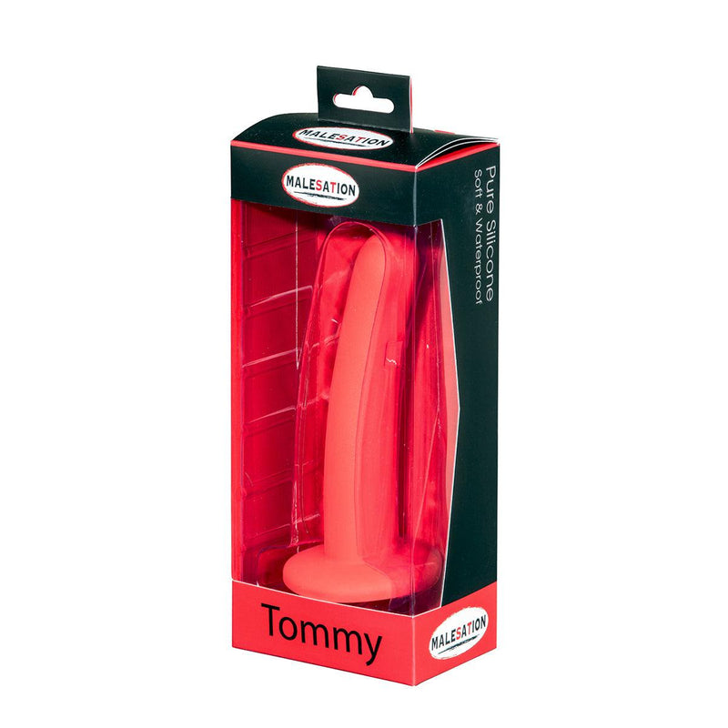 Malesation Anaal Dildo TOMMY 15,5 x 2,6 cm - Rood-Erotiekvoordeel.nl