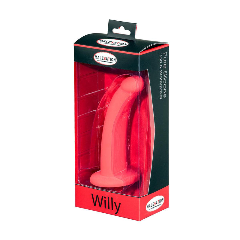 Malesation Anaal Dildo WILLY 15,5 x 3 cm - Rood-Erotiekvoordeel.nl